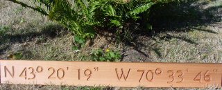 long cedar plaques, routered